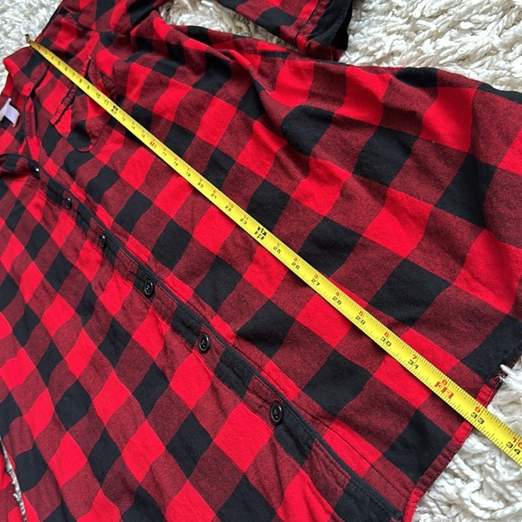 Plaid Red Black Pajama Nightgown - Picture 8 of 9